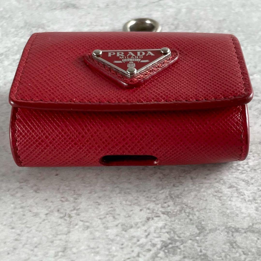 PRADA Near Mint Leather Earphone Case PRADA Near Mint Leather Case
