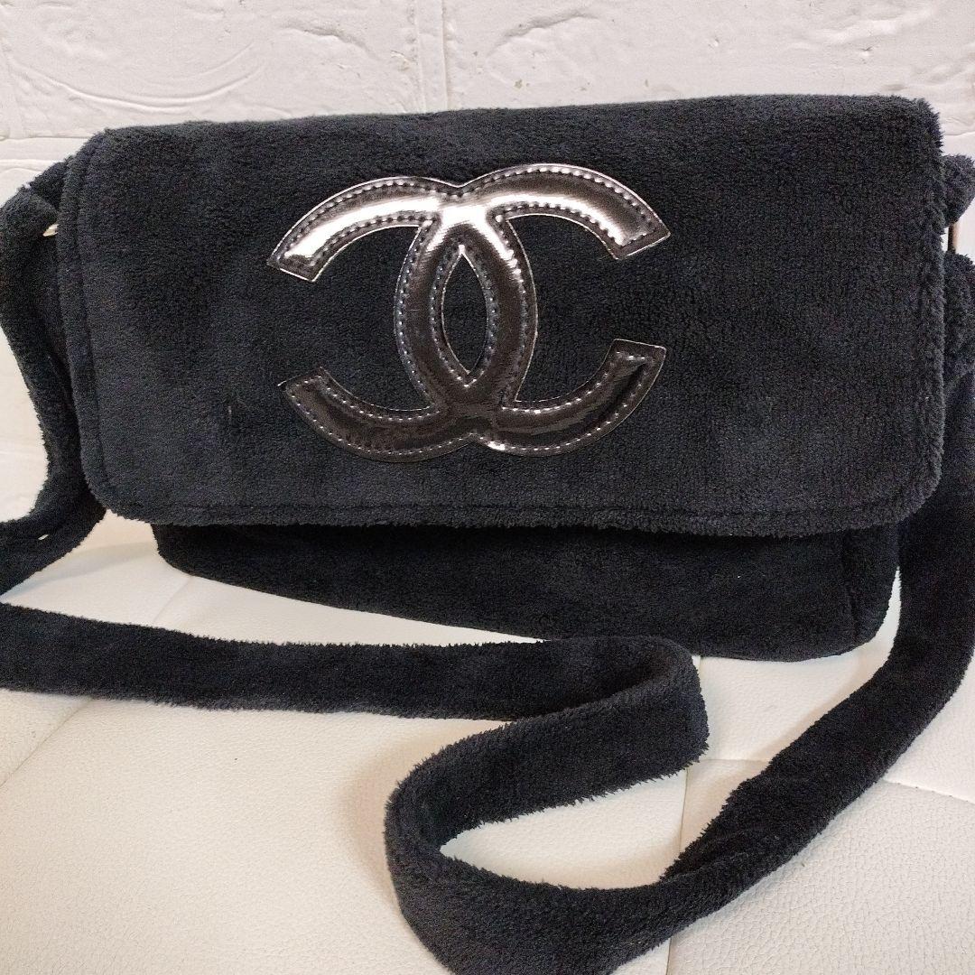 CHANEL☆シャネル☆ノベルティ☆パイル地ショルダーバッグ☆入手困難