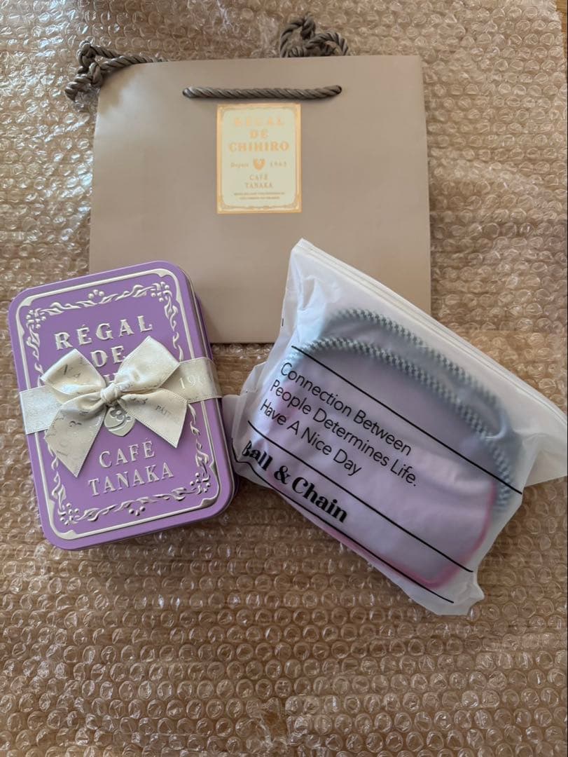 《ボールアンドチェーン》カフェタナカ　コラボバッグ クッキー缶セット　新品未開封