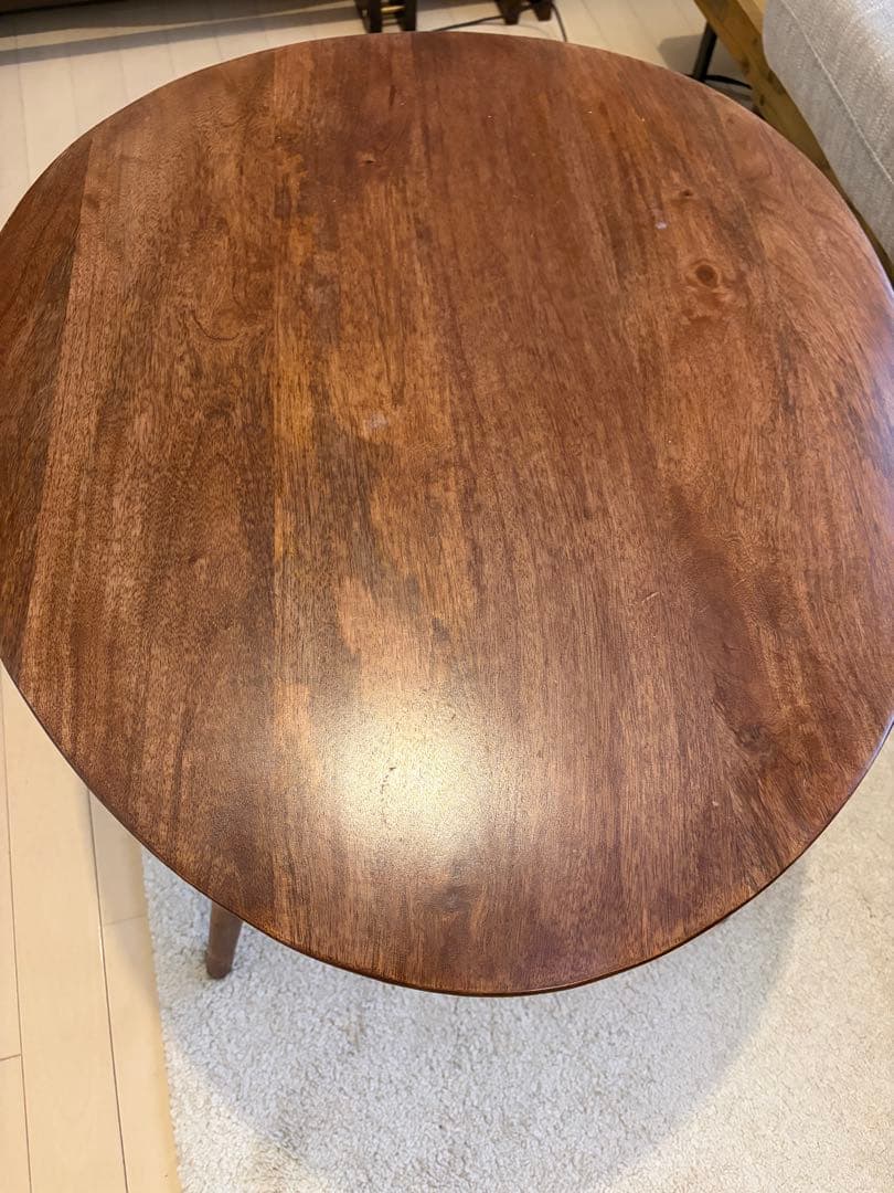 ZARAHOME 面取り加工 ウッド サイドテーブル