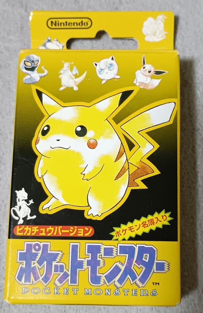 【未使用】初代ポケットモンスター トランプ　ピカチュウバージョン 初代】ポケットモンスター トランプ ピカチュウバージョン - メルカリ