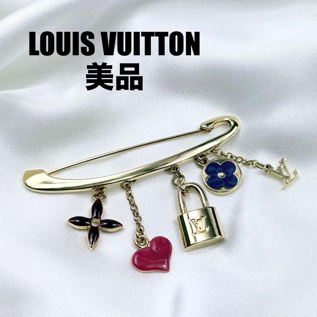 美品✨ルイヴィトン ブローチ チャーム 5連 ゴールド 中古・古着通販】LOUIS VUITTON (ルイ ヴィトン) バッグチャーム