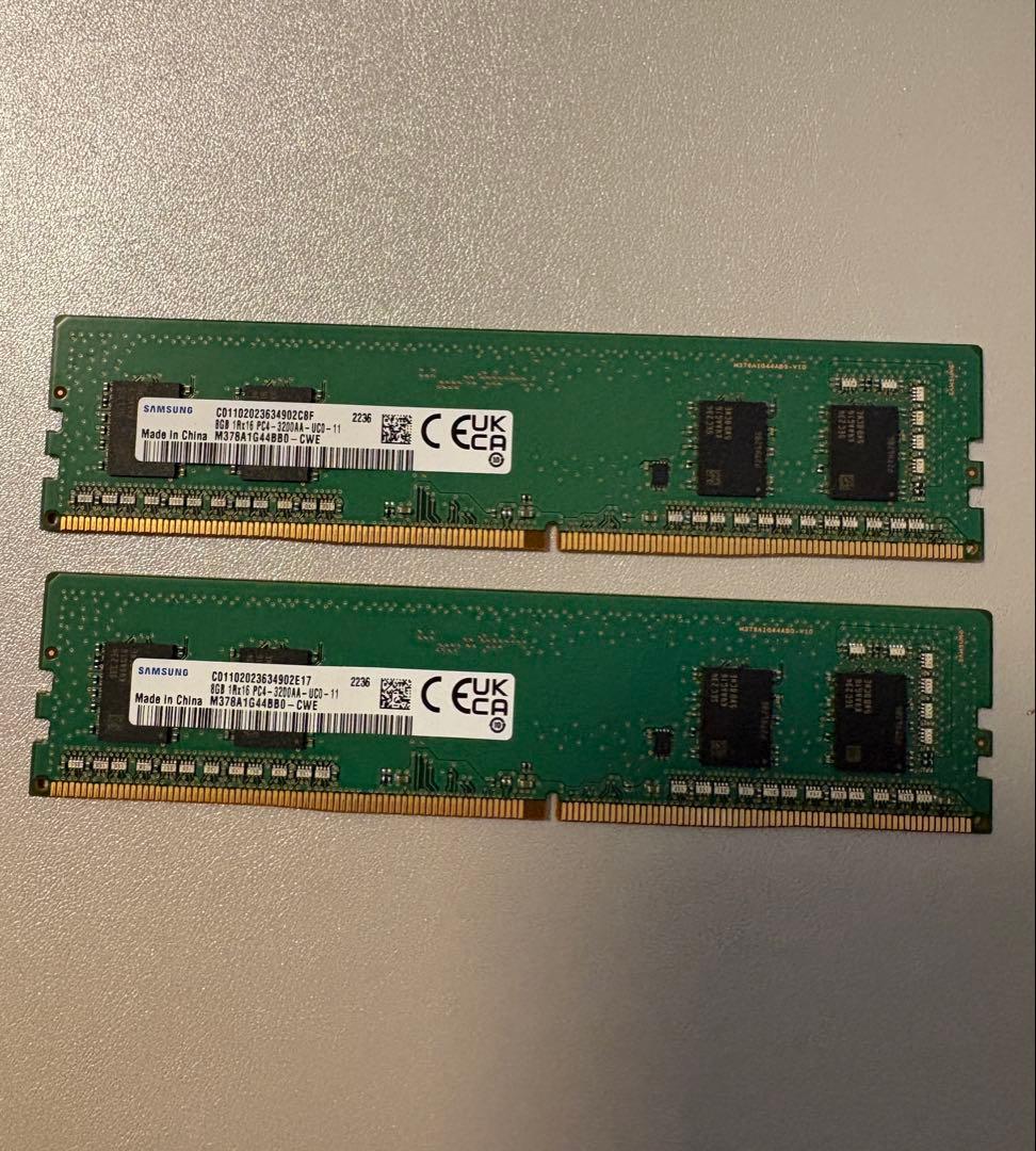 Samsung DDR4 8GB 3200MHz 中古2枚セット Samsung 8GB DDR4 3200 MHz PC4-25600 Laptop SODIMM 260pin Memory