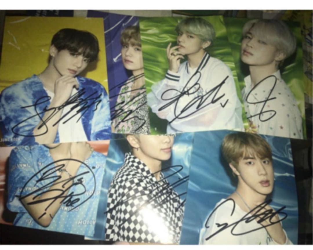 防弾少年団　BTS サイン　直筆　フライヤー　セット　激レア 2026年最新】BTS 直筆サインの人気アイテム - メルカリ