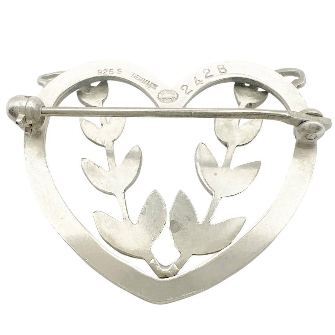 美品 ジョージジェンセン 242B ピンブローチ シルバー ヴィンテージ