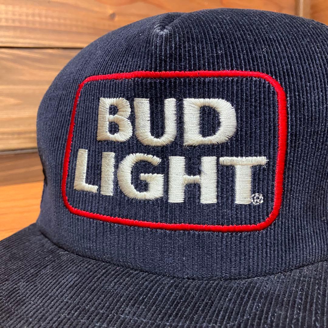 bud light コーデュロイ ネイビー トラッカーキャップ 帽子 ハット