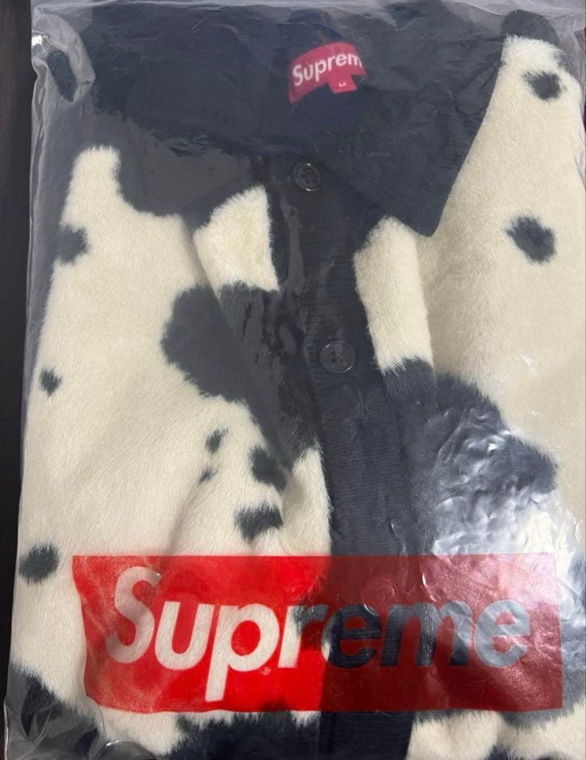 Supreme Cow Print Cardigan Black M