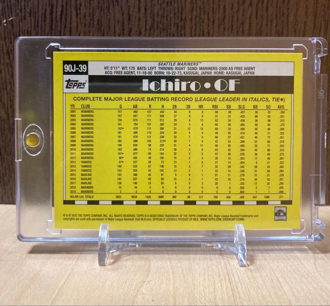2025Topps 】マリナーズ ICHIRO イチロー 25シリ オレンジ - メルカリ