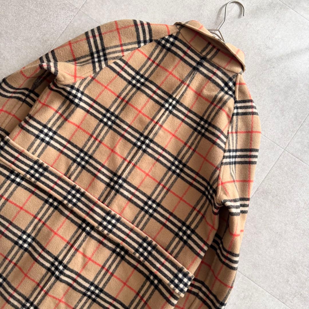 バーバリー ロングコート ダブルフェイス ノバチェック リバーシブル