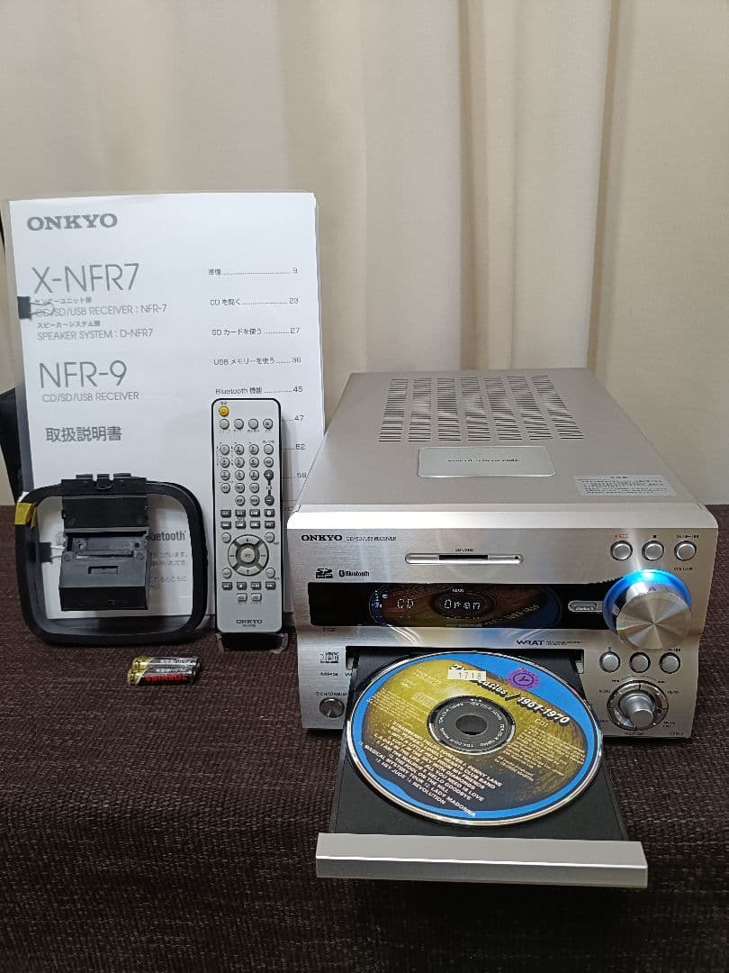 ONKYO NFR-7 CD/SD/USB ブルートゥス レシーバー 付属品一式 ONKYO Bluetooth搭載 CD/SD/USBレシーバーNFR-7 - メルカリ