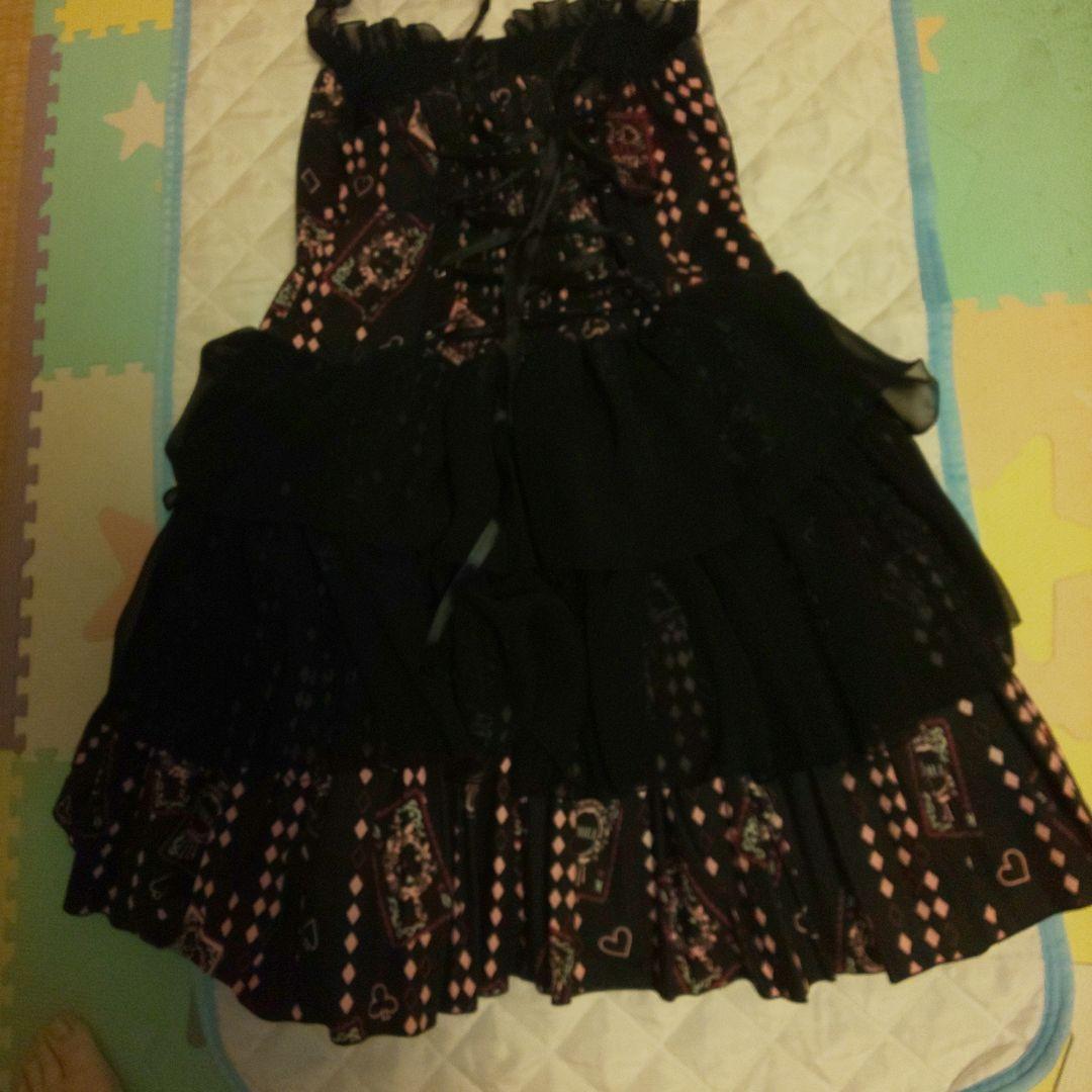 1/23限定価格 h.NAOTO FRILL ジャンスカ 黒 ピンク ゴスロリ - メルカリ