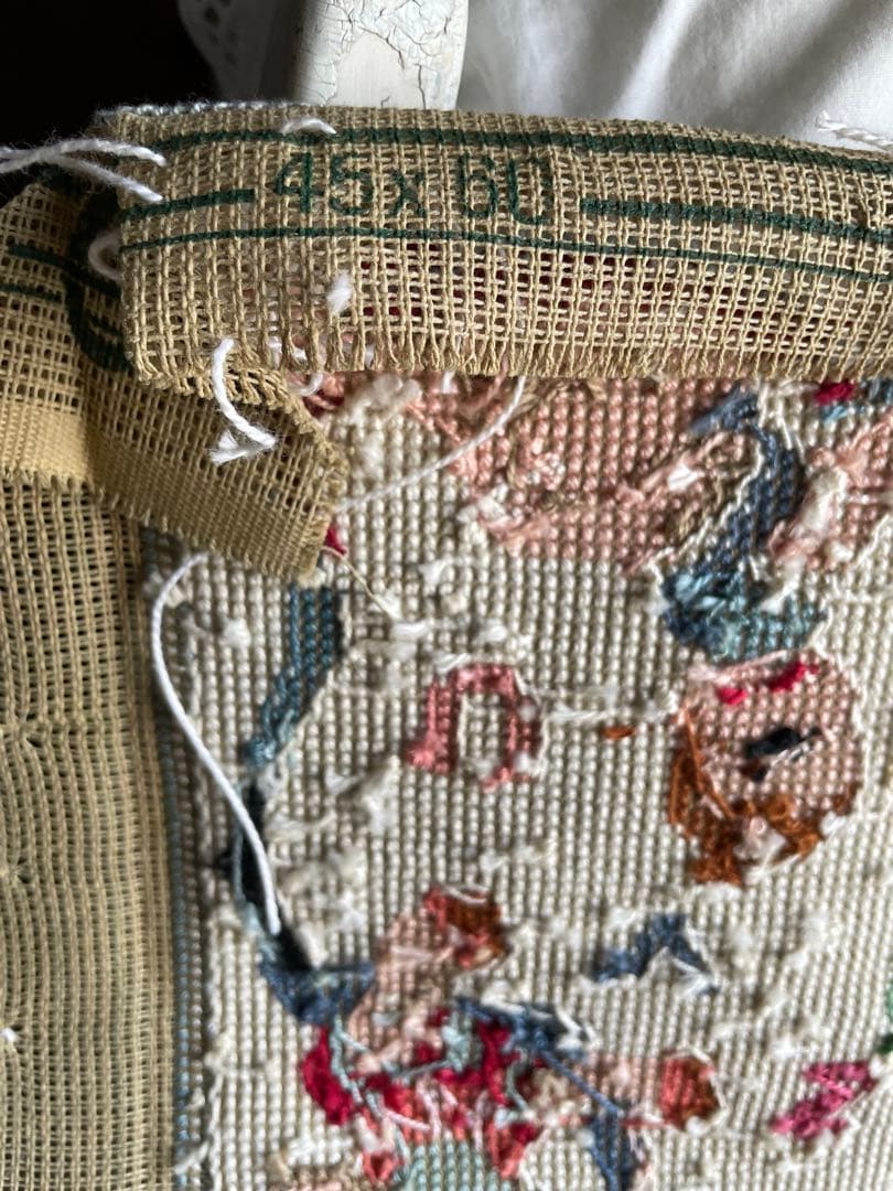 アメリ様専用アンティーク サンプラー アルファベット 刺繍 プチポアン