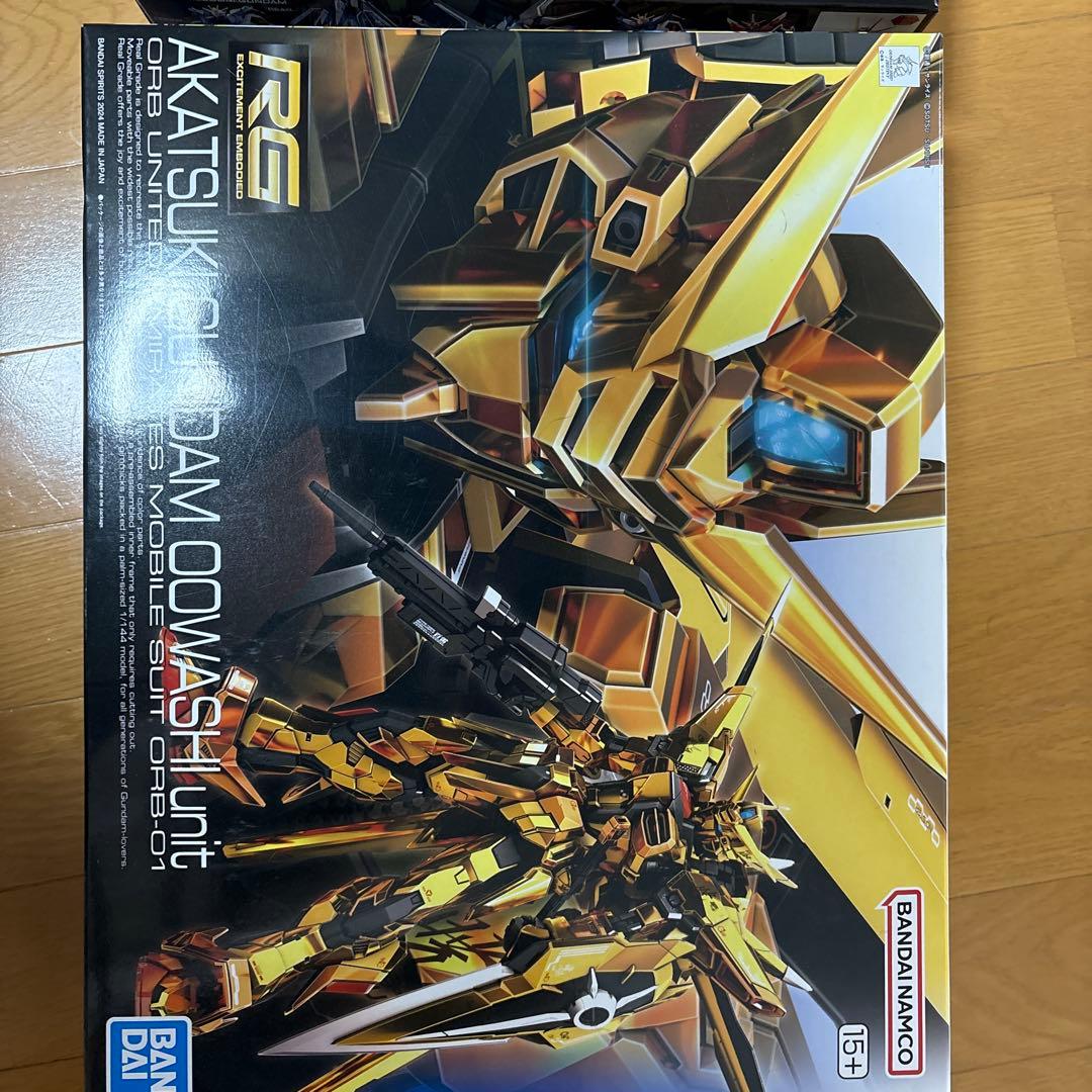 RGアカツキガンダム & HGライジングフリーダムガンダムセット - メルカリ