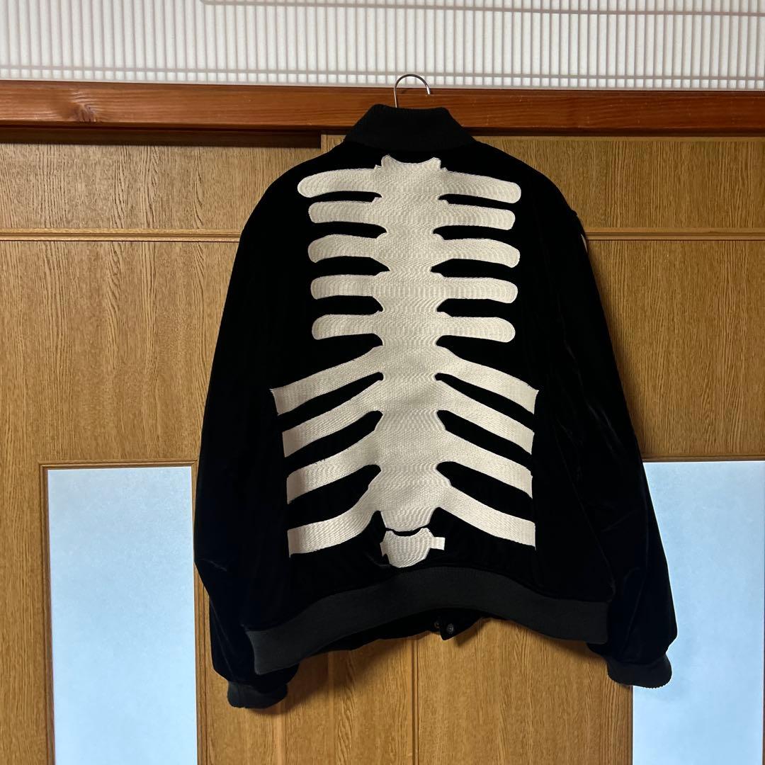 VANSON 50th anniversaryスカルボーンジャケット ベルベット