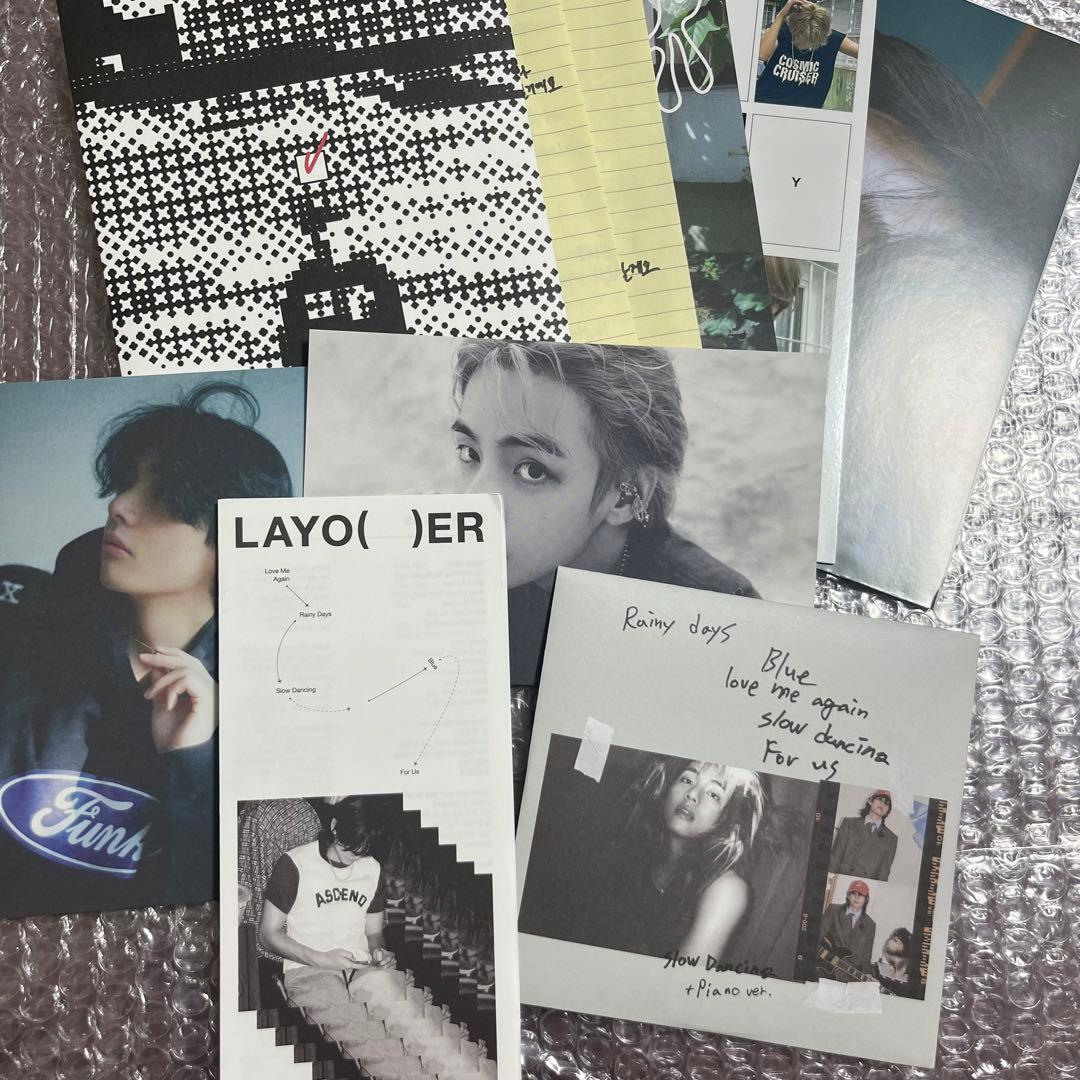 BTS V テヒョン テテ ソロアルバム Layover 付属品 紫 - メルカリ