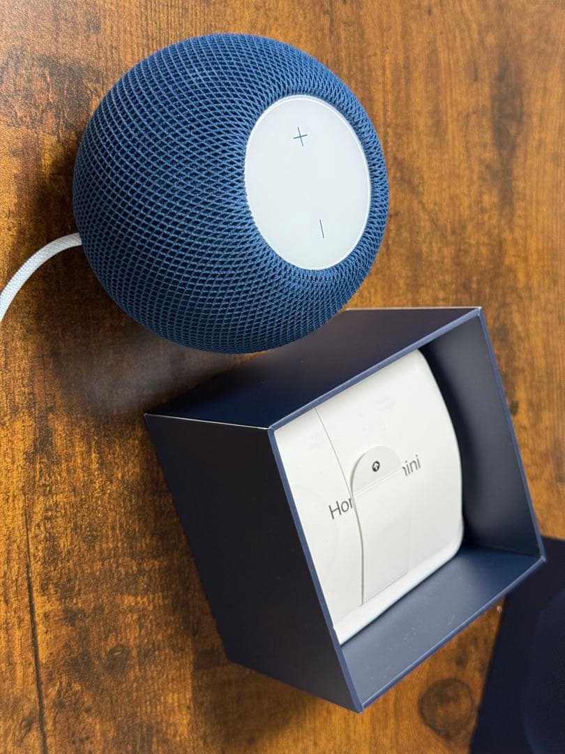 美品 Apple HomePod mini ブルー 電源アダプタ欠品