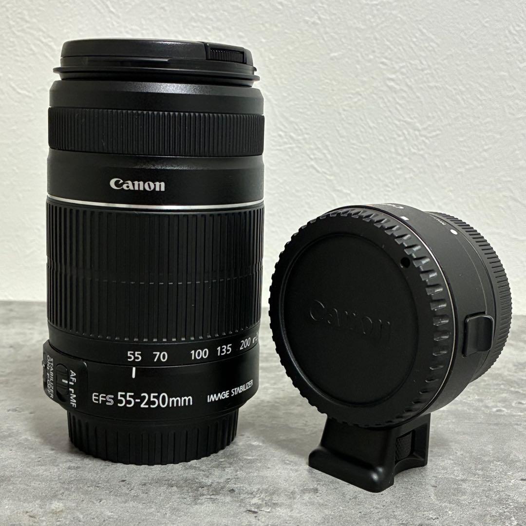 ⭐️美品⭐️Canon EFS 55 250 II & EF-EOS M アダプター Amazon.com : Canon EF-S 55-250mm f/4-5.6 IS Image Stabilizer
