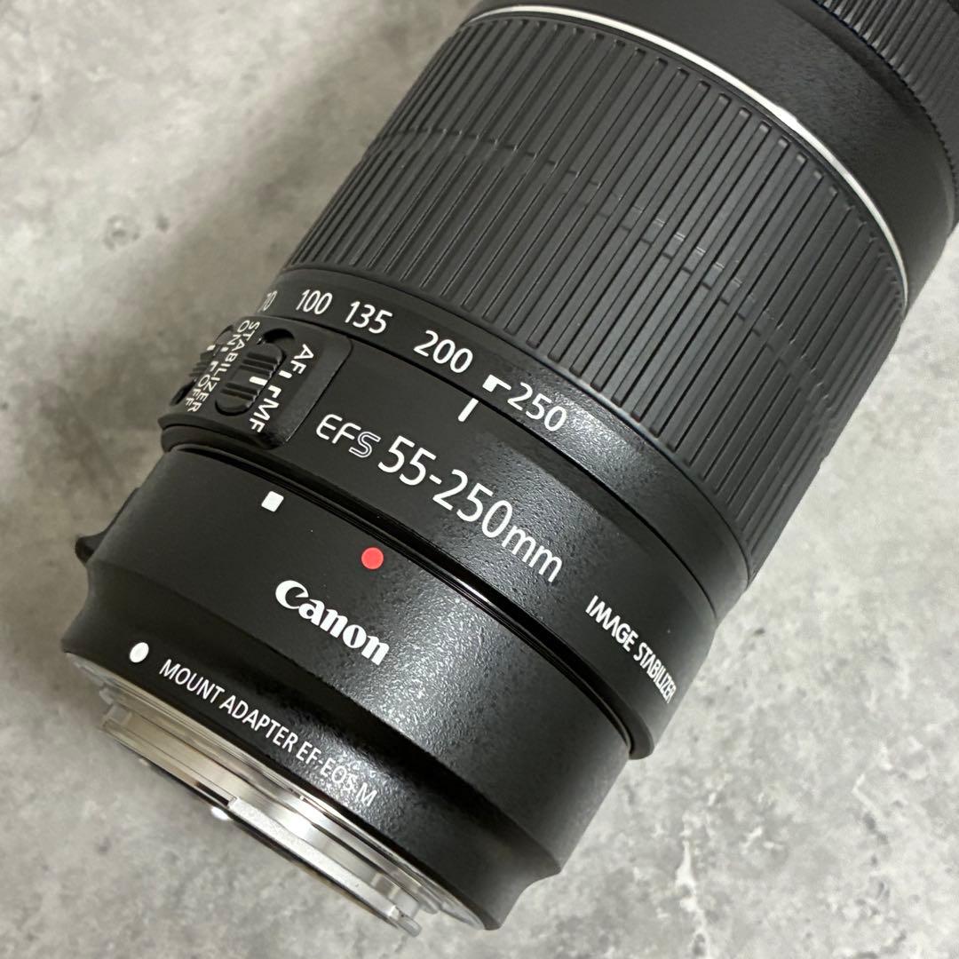 ⭐️美品⭐️Canon EFS 55 250 II & EF-EOS M アダプターの通販はau