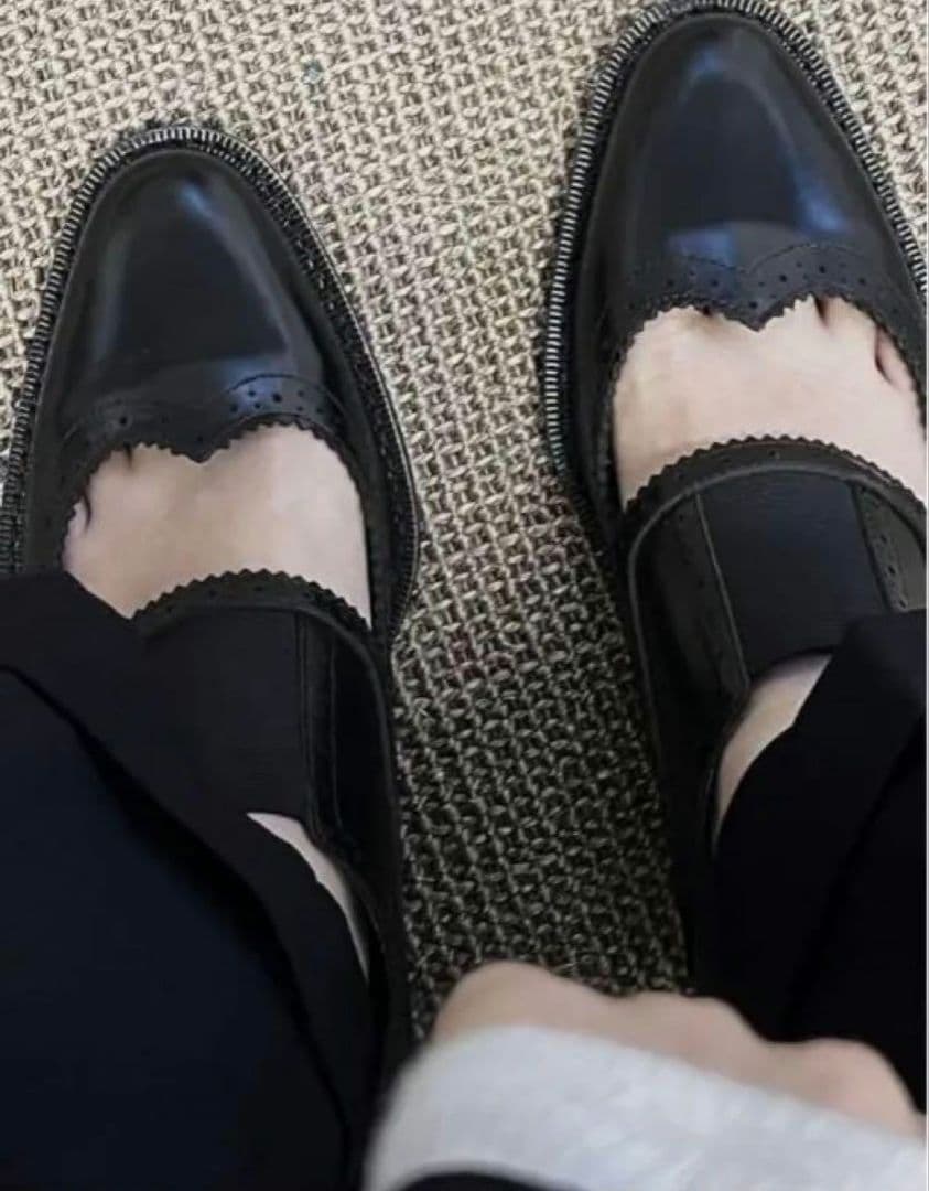 rim.ark Cut out wing tip shoes ボートネックネット - メルカリ