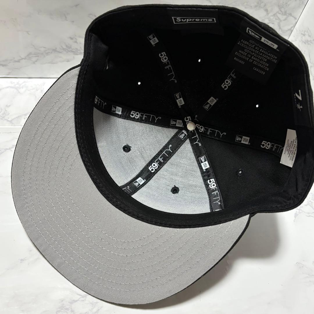 y011715 Supreme×NEW ERA コラボキャップ ブラック59.6 - メルカリ