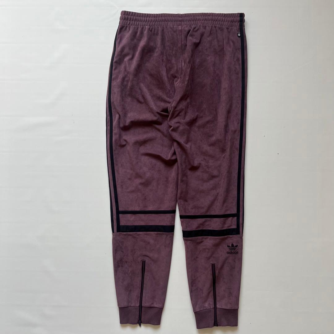 adidas アディダス セットアップ パープル 紫 スエード ベロア メンズ