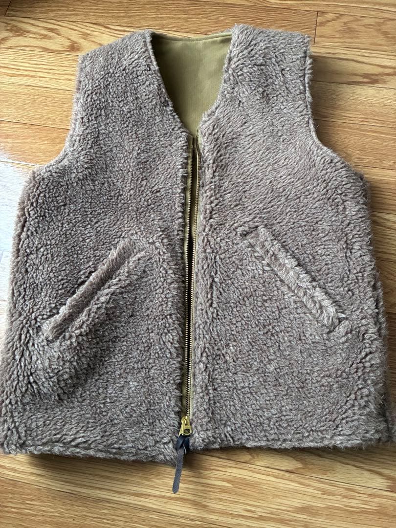 バズリクソンズ デッキベスト BR15582 アルパカ リバーシブル 38