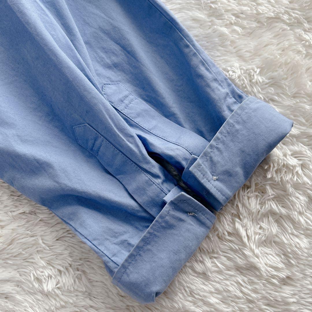 MUVEIL ミュベール バックフリルブラウス サックスブルー 38 M - メルカリ