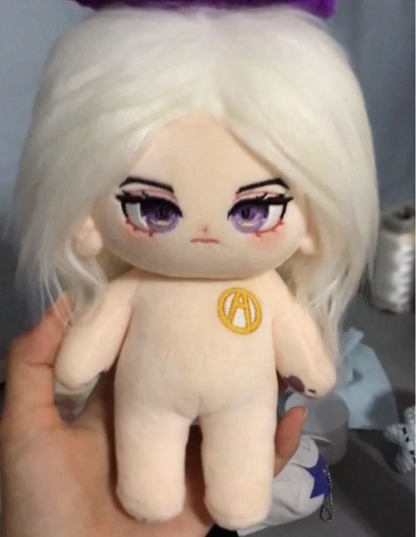 《白髪紫目》激レア可愛い着せ替えぬいぐるみ《20cmぬいぐるみ》