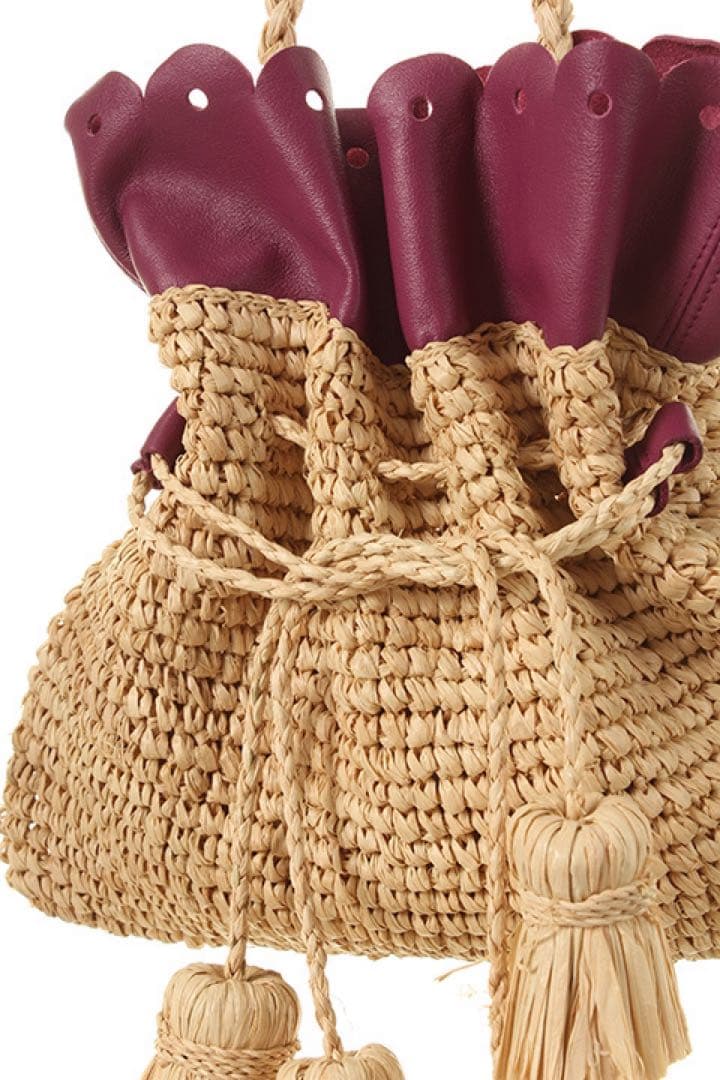 ☆MAho様専用出品LUDLOW ラドロー レザースカラップ巾着 新品未使用品