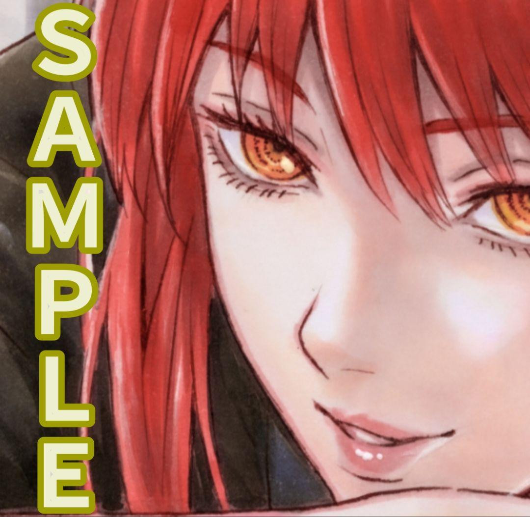 ☆*★様 手描きイラスト ファンアート チェンソーマン マキマ B5 手描きイラスト ファンアート チェンソーマン マキマ B5 - メルカリ