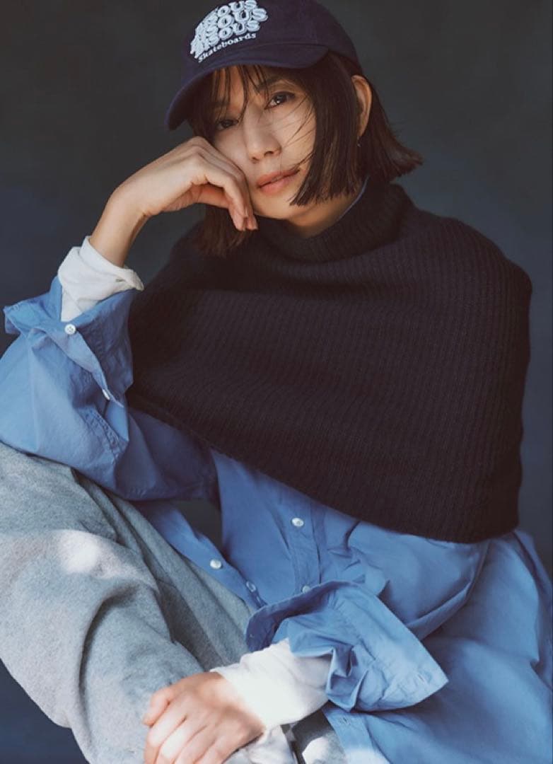 【新品・未使用‼️】NbyNaVY 東原亜紀　リブスヌード フリーサイズ　ブラウン