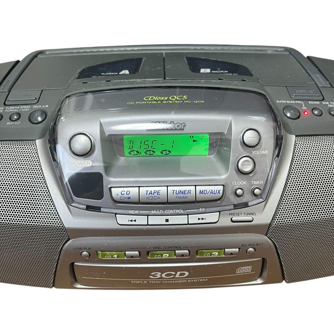 Victor ビクター 3 CD コンパクト オーディオ カセット デッキ - メルカリ