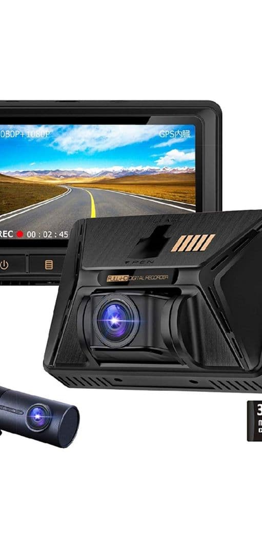 ドライブレコーダー(YAZACO)　⭕ Amazon.co.jp: YAZACO ドライブレコーダー ミラー【センターカメラ 右