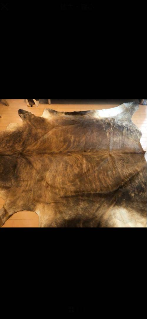貴重　本牛毛皮　高級マット　特大 レザークラフト・革販売のニシカワレザー
