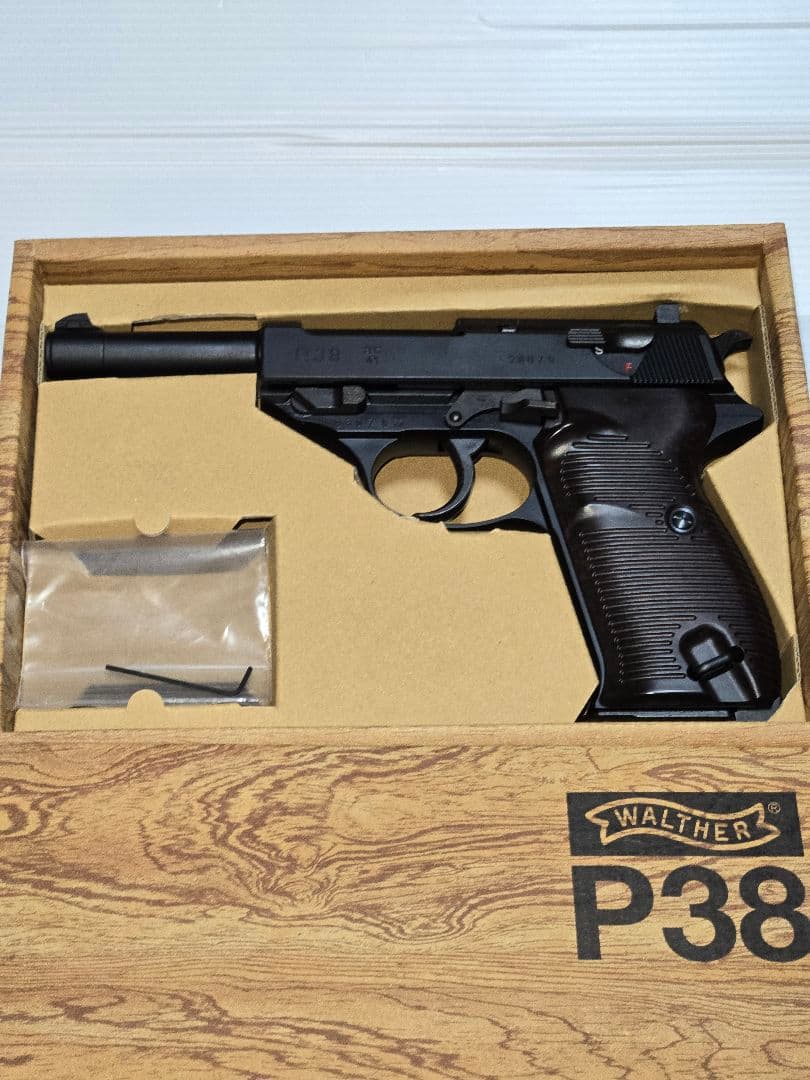 マルゼン Walther P38 ガスガンブラック ブローバック マルゼン ワルサー P38 ブラックメタル ガスブローバック | MARUZEN