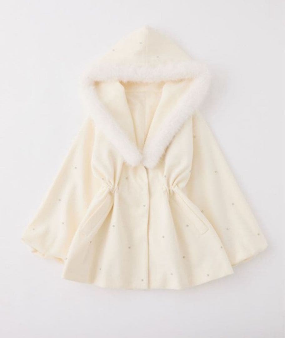 ナイスクラップ ビジュー付き女の子コート - メルカリ