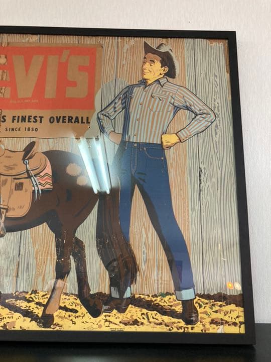 ヴィンテージ 1950 LEVI'S リーバイス 紙製 バナー 501XX - メルカリ
