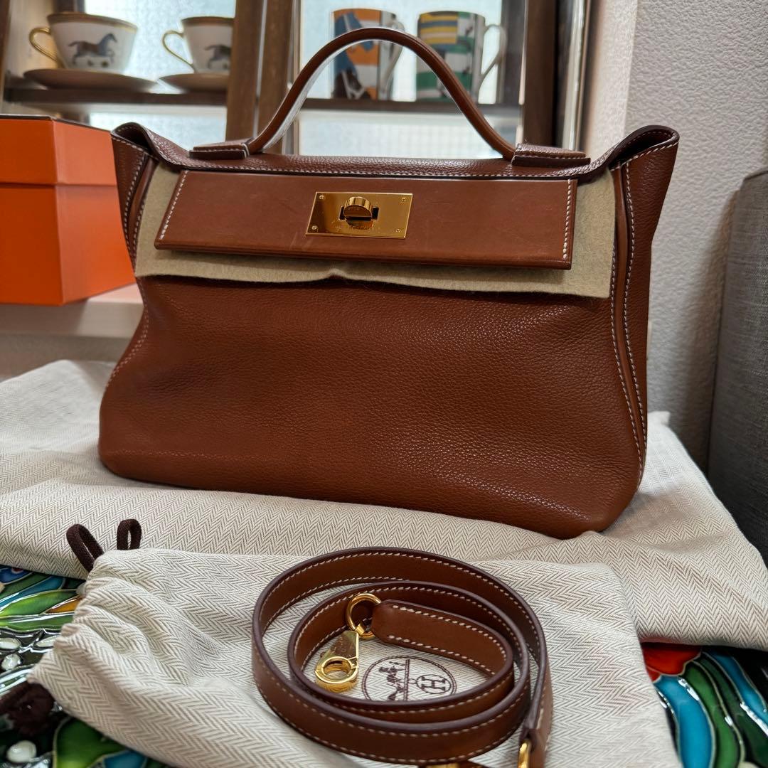 美品エルメス ヴァンキャトル バレニアフォーブル29 Sac 24/24 バッグ