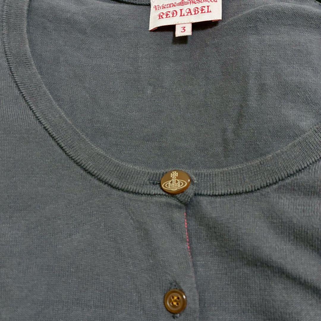 ヴィヴィアンウエストウッド レッドレーベル オーブ刺繍 カーディガン