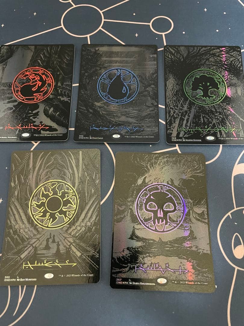 【ペペロンチーノ】オイルスリック土地セット mtg ペペロンチーノ様専用】オイルスリック土地セット mtg