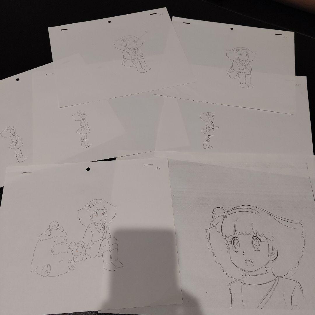 ミンキーモモ　セル画　下絵　7枚まとめて ミンキーモモ セル画 下絵 7枚まとめて - メルカリ