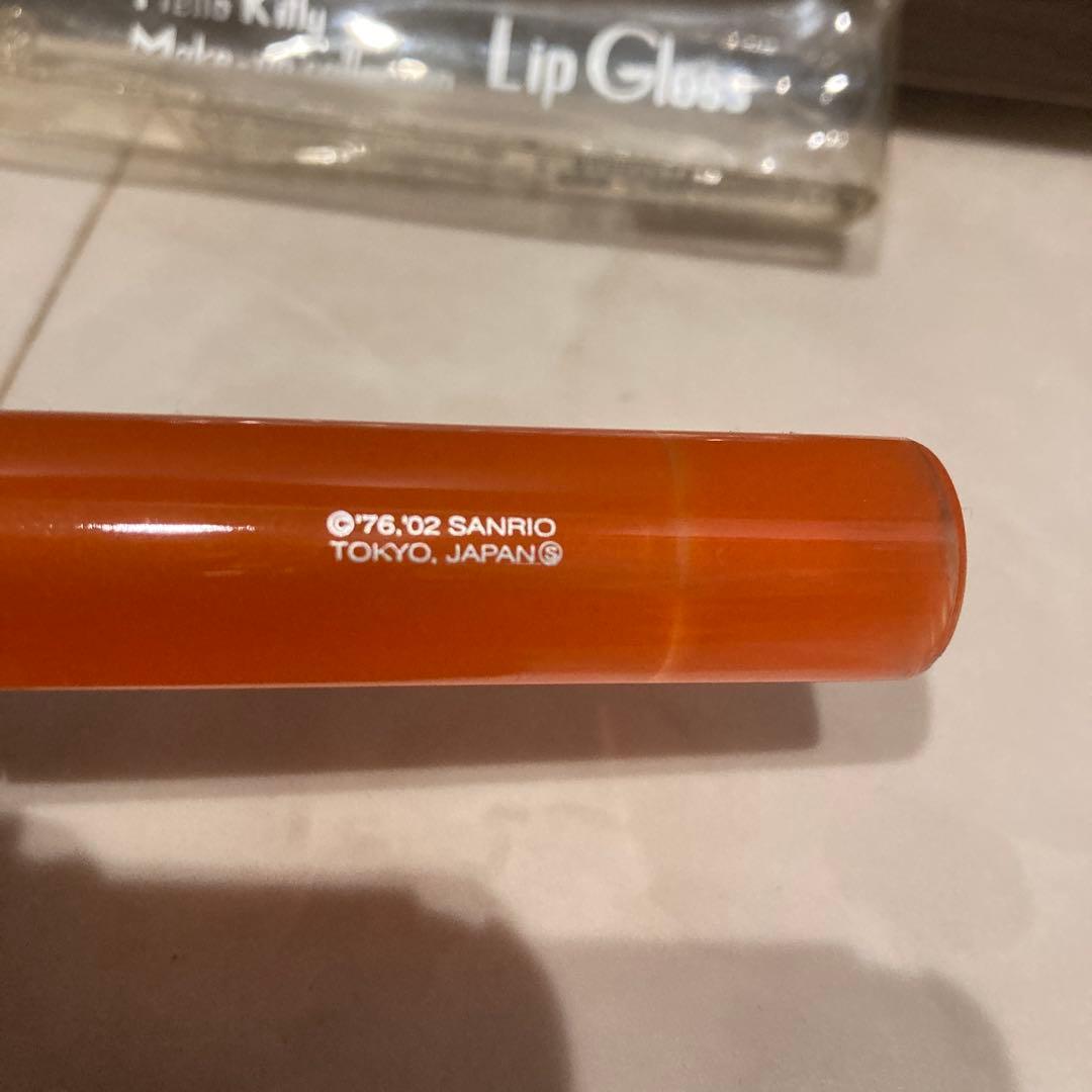 レトロ《2002年 ハローキティ リップグロス》当時物 コスメ☆オレンジ
