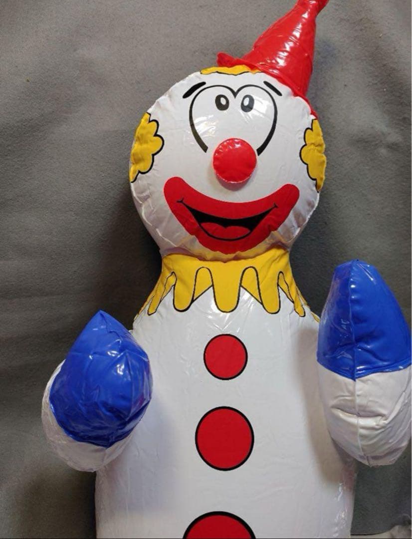 昭和レトロ ピエロ 空ビ空気ビニール人形 - メルカリ