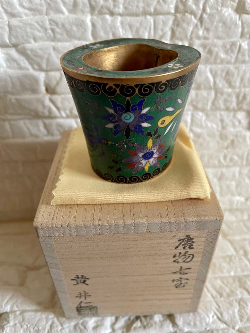アンティーク品 茶道具 唐物七宝焼 蓋置 黄井仁作 - メルカリ