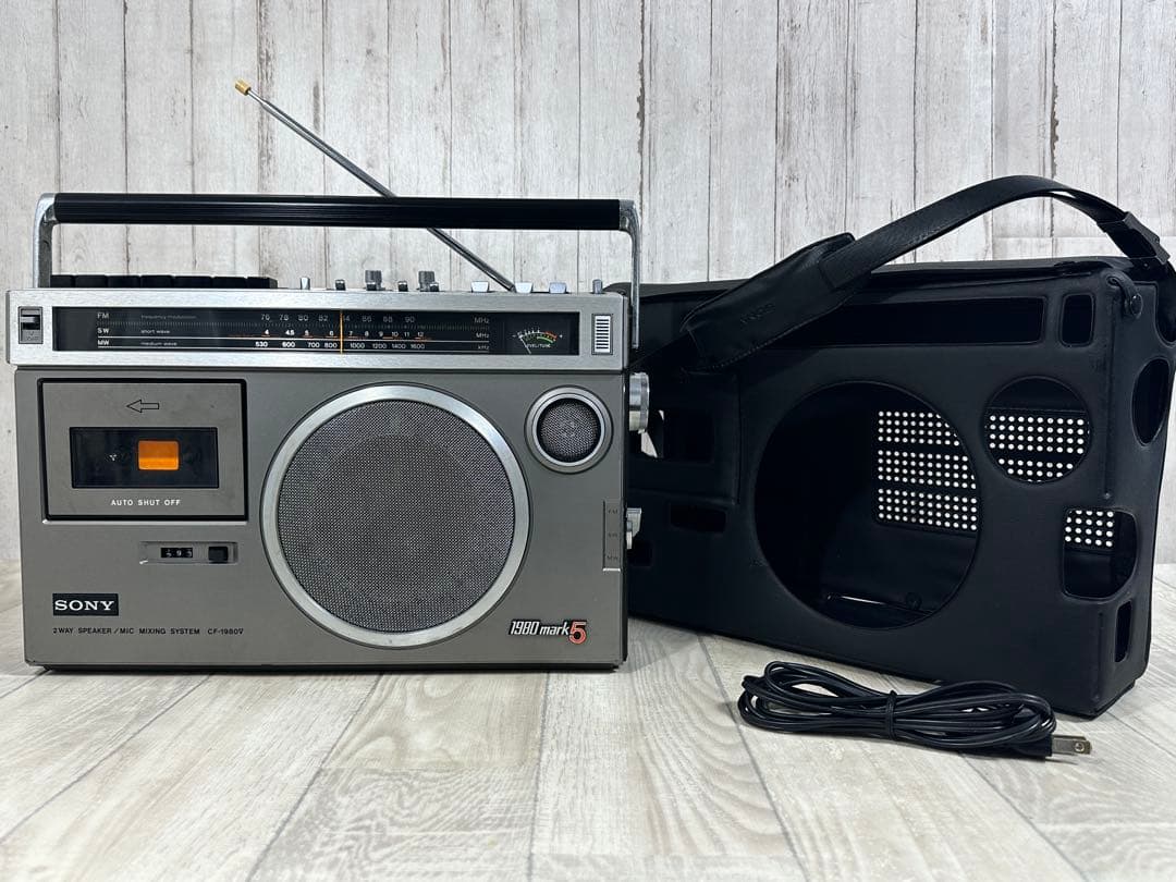 【動作品】 SONY ソニー ラジカセ CF-1980Mark5｜希少 当時物 動作品】 SONY ソニー ラジカセ CF-1980Mark5｜希少 当時物 - メルカリ