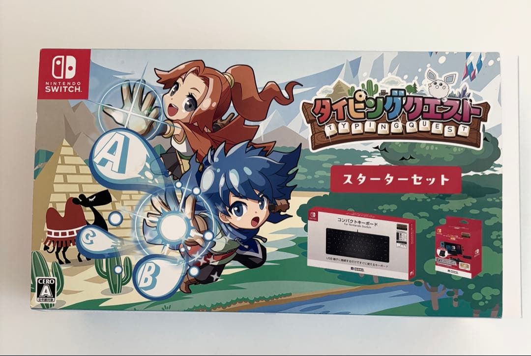 美品　タイピングクエスト スターターセット ニンテンドースイッチ Switch】 タイピングクエスト [スターターセット] Switch用ソフト