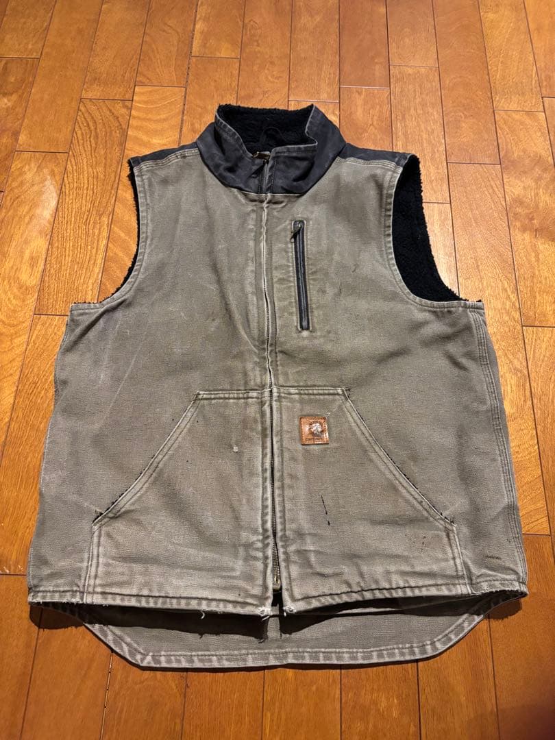 Carhartt グレー ベスト　メキシコ製 Carhartt / カーハート / ダックベスト / グレー | Respect