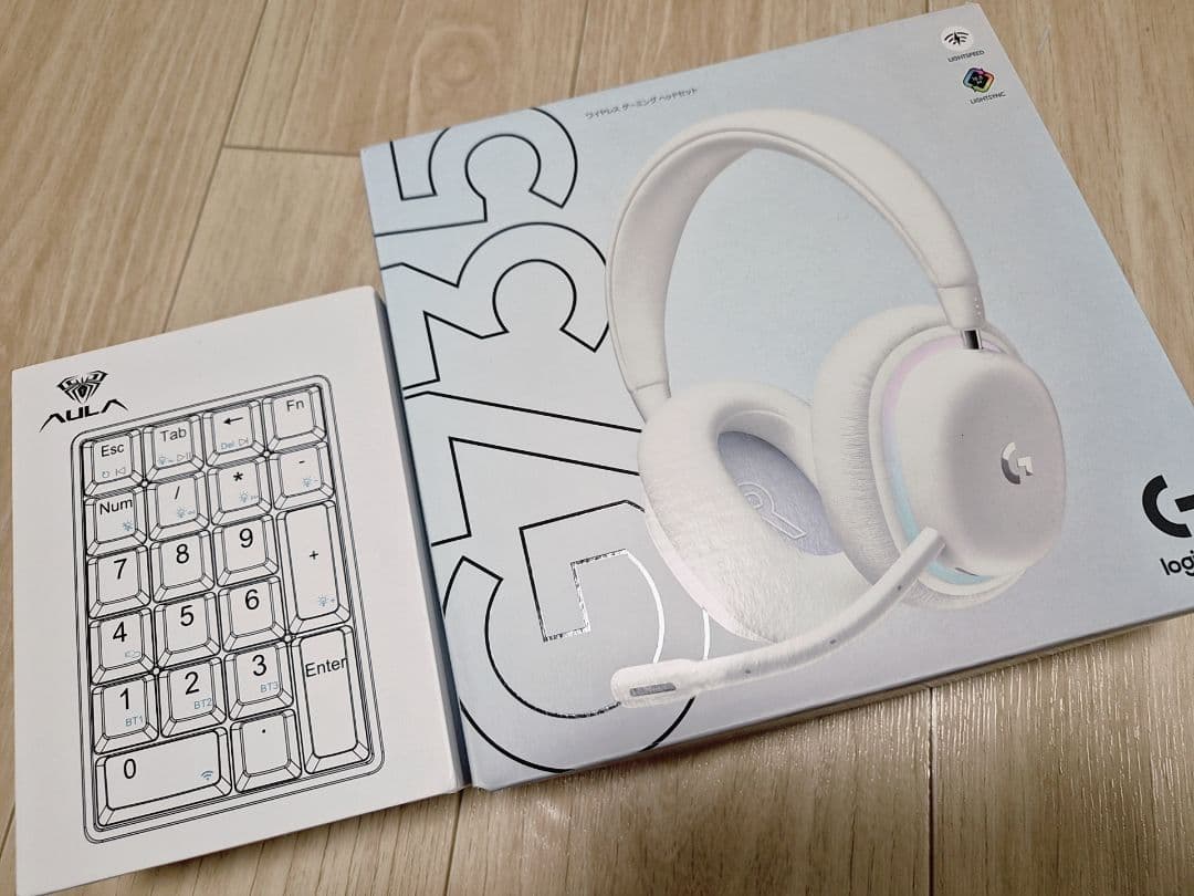 Logitech G735 ワイヤレスヘッドホン ホワイト クリアテンキー Logicool