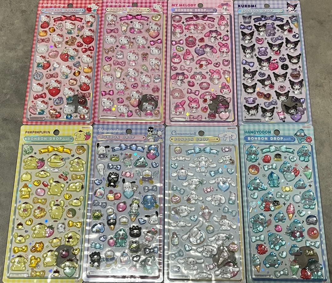 ボンボンドロップシール 正規品 サンリオ第二弾 8枚 コンプリート