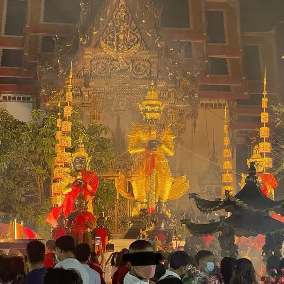 毘沙門天 タイ鬼神 の護符 パーヤン プラクルアン ターウェースワン 金